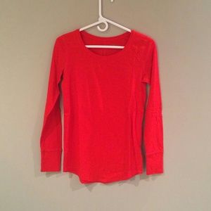 SOLD LOFT Long Sleeve Fire Red Orange Shirt XS